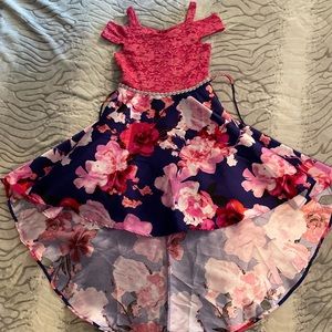 Girls Pink/Floral Dress worn only once.